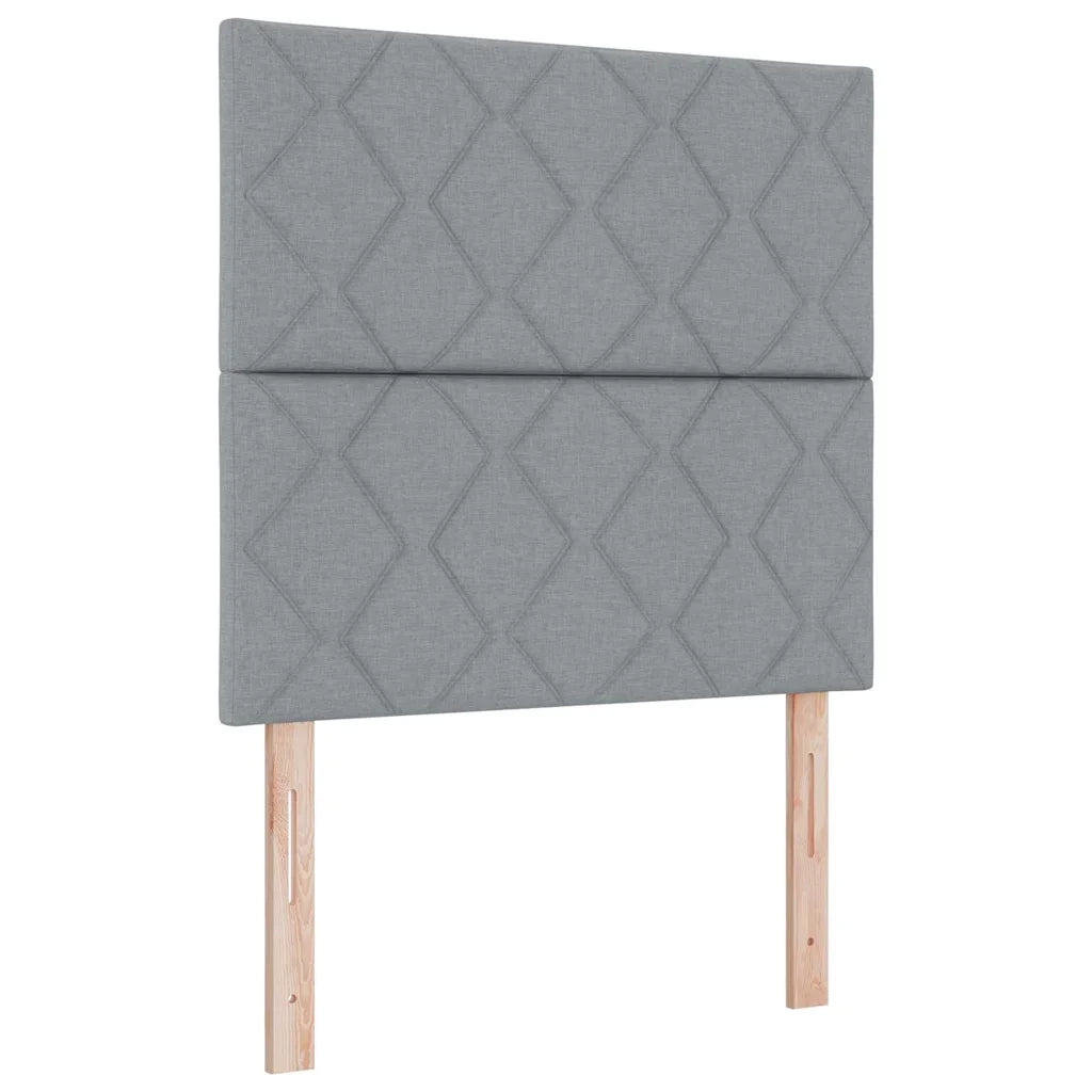 Testiera | Testata Grigio chiaro 100 cm Tessuto