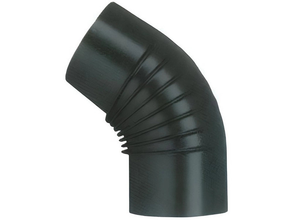 12pz gomito 45¦ per stufa a legna porcellanato classic col. nero ï cm. 13 cod:ferx.vit55024