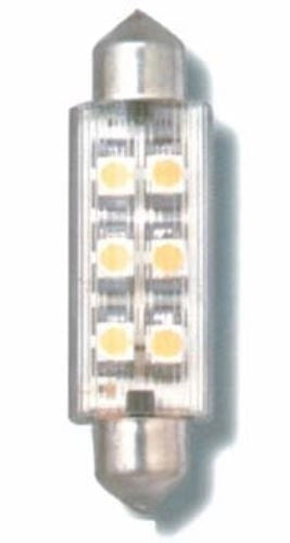 LAMPADA LED 12V 6L 44X12 SILURO L/bianca Ang 90°