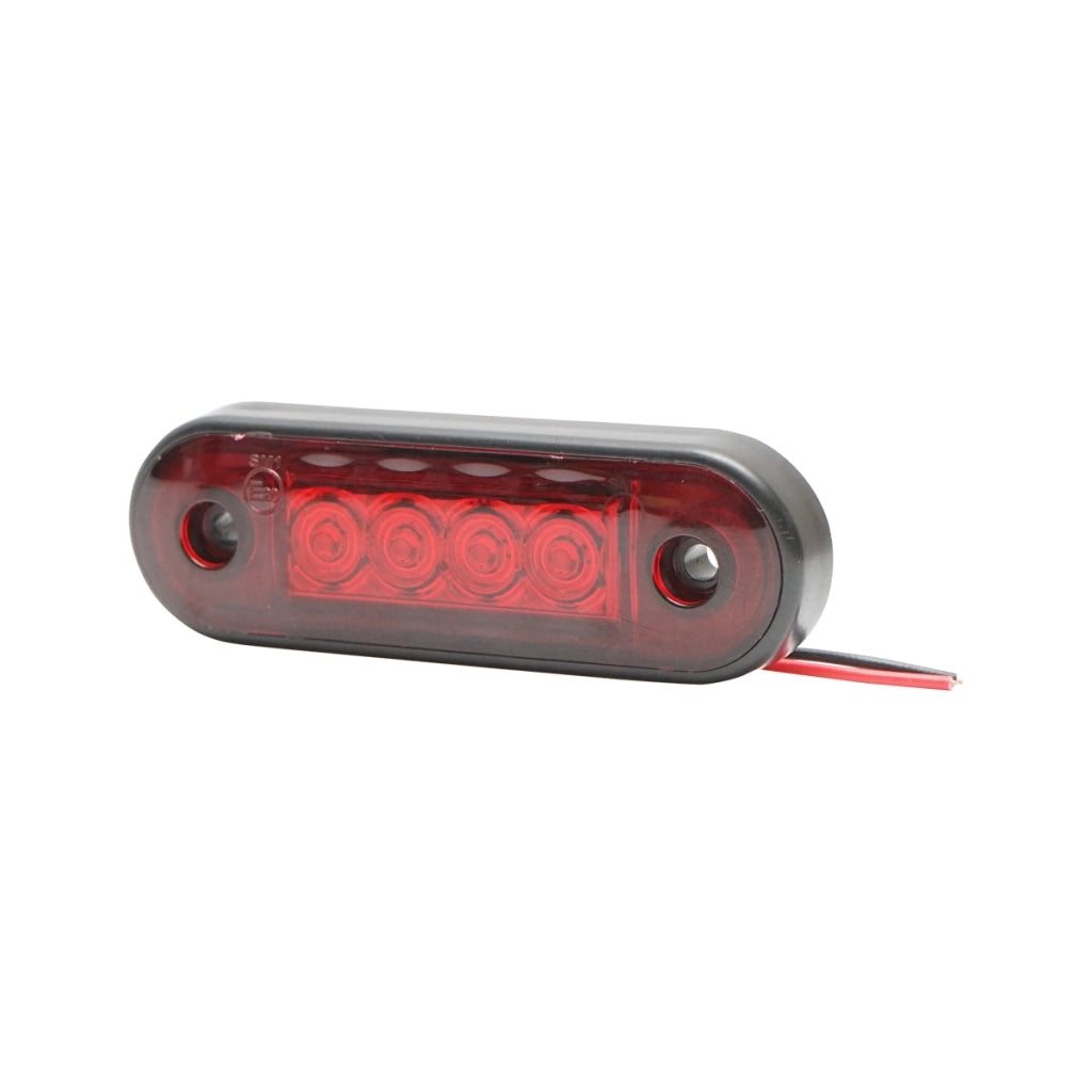 Lampada laterale LED rossa, 12-24V, FR0170, Breckner Germany