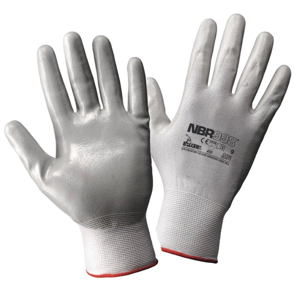 Guanto Nylon/Nitrile Grigio En 388 Tagli Set 5 Pezzi - Fab