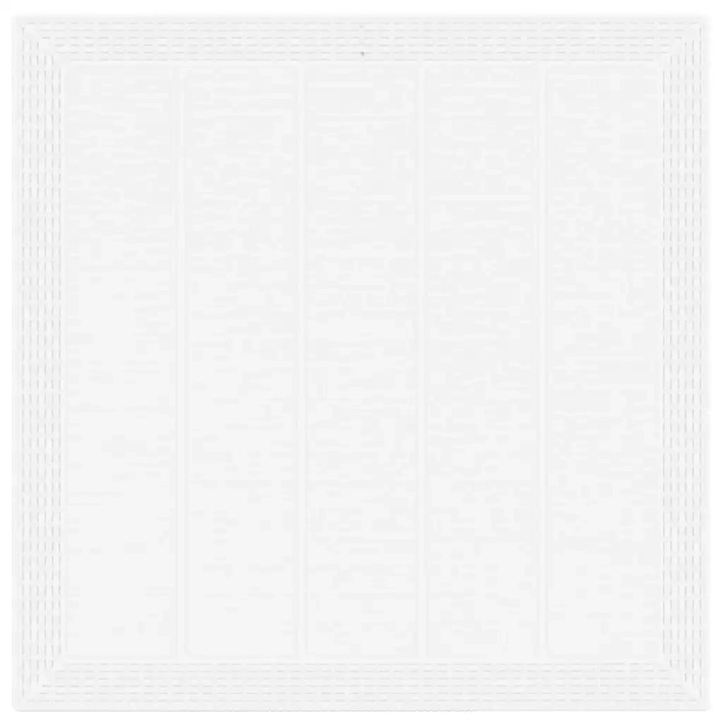 Set da Pranzo per Giardino 5 pcs Bianco Polipropilene 3378544