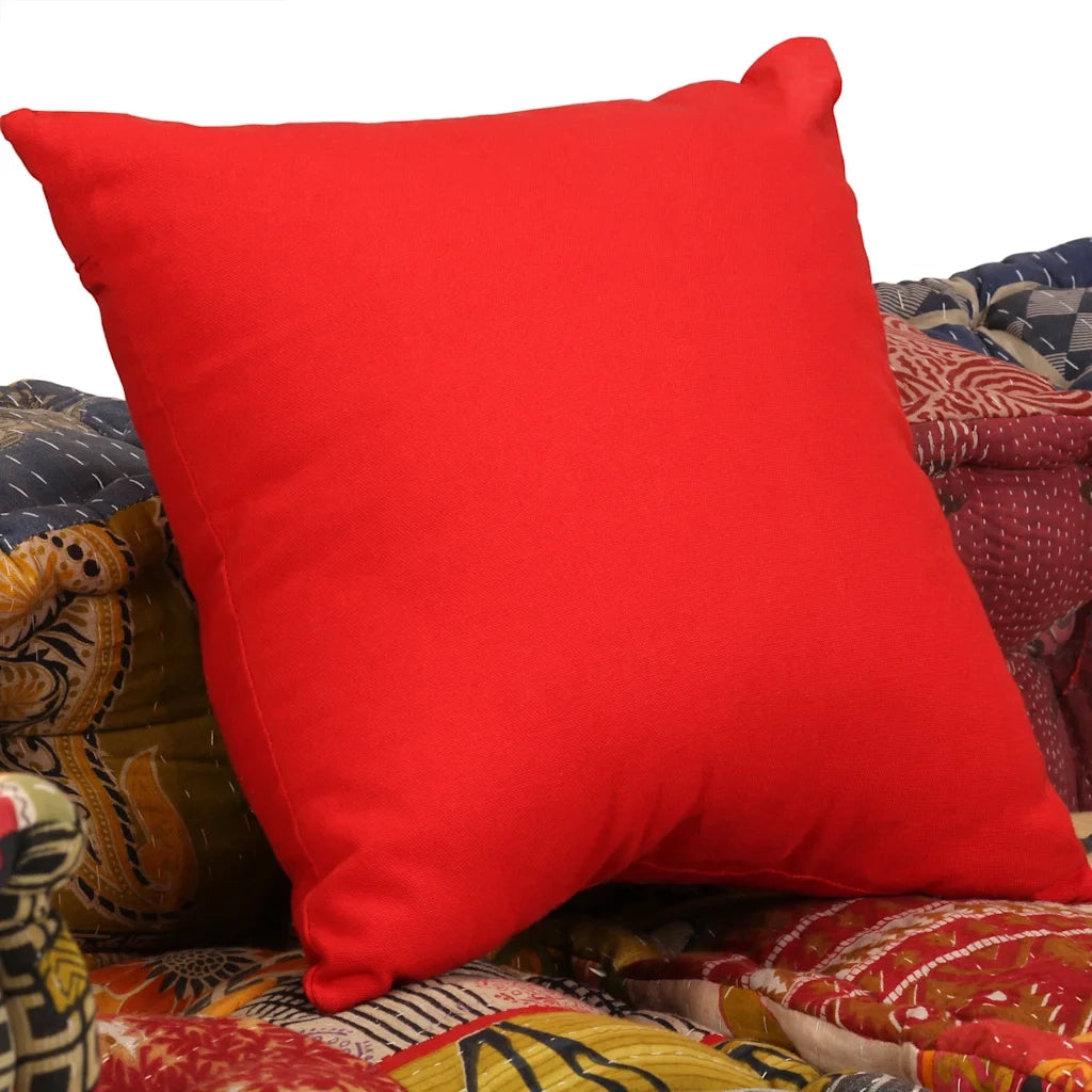 Pouf Modulare a 2 Posti in Tessuto Patchwork 244987