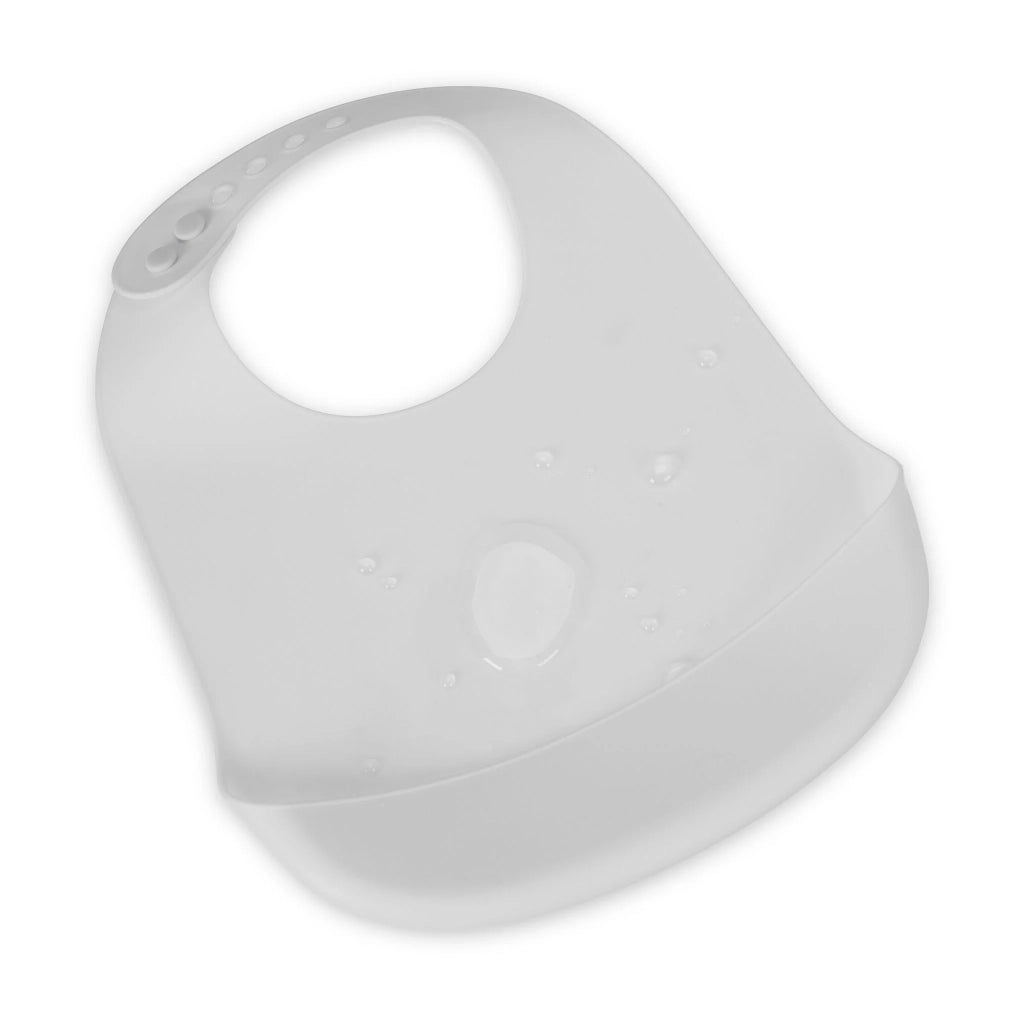 Set di 2 bavaglini in silicone pratici con tasca raccoglitrice regolabile 30 x 23 x 1,5 cm in silicone blu 13_0013741