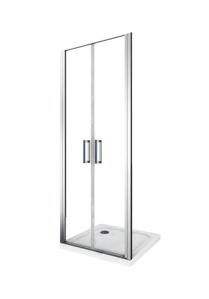 Porta doccia vetro 6 mm apertura battente saloon dentro e fuori Altezza 190 Regolabile 72-75