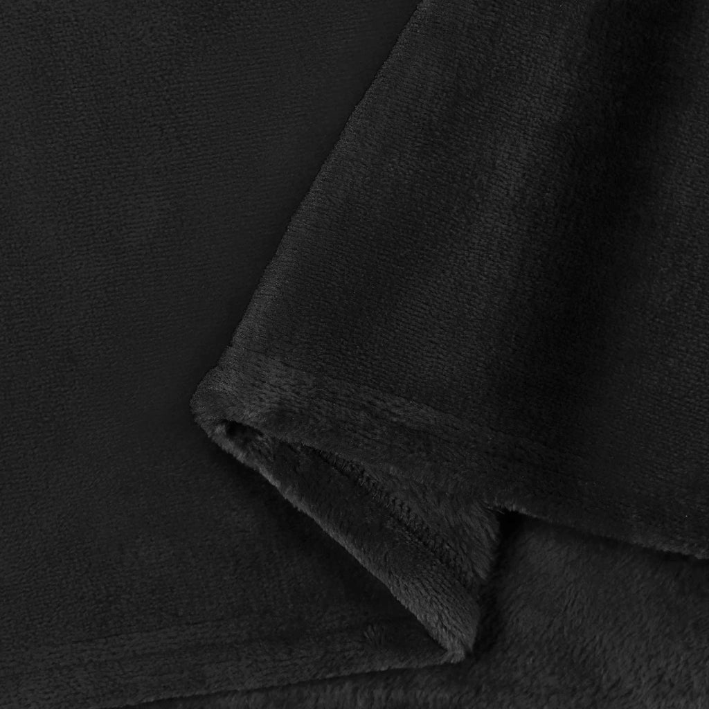 Coperte da Pile 6 pcs Nero 150 x 200 cm Panno 42016810