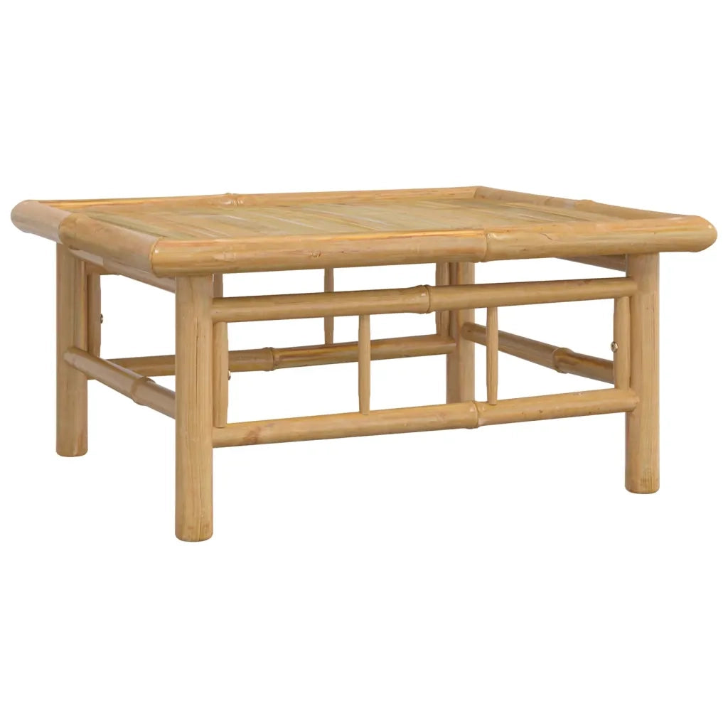 Set Salotto da Giardino 10pz con Cuscini Grigio Scuro Bambù 3155224
