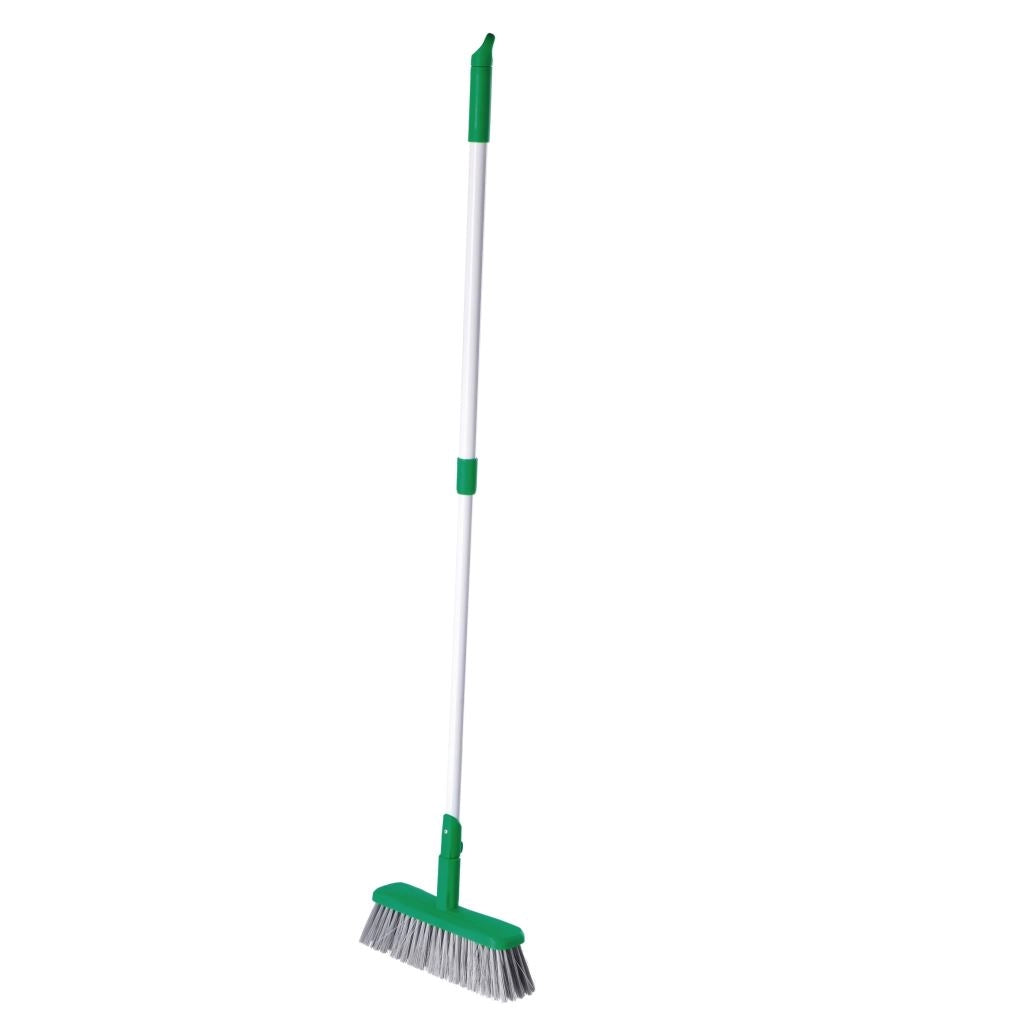 Scopa con Manico in Ferro e Plastica Telescopico da 90 a 134 cm