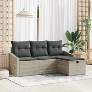 Set di divani con cuscino 4 pcs polyrattan 3360583
