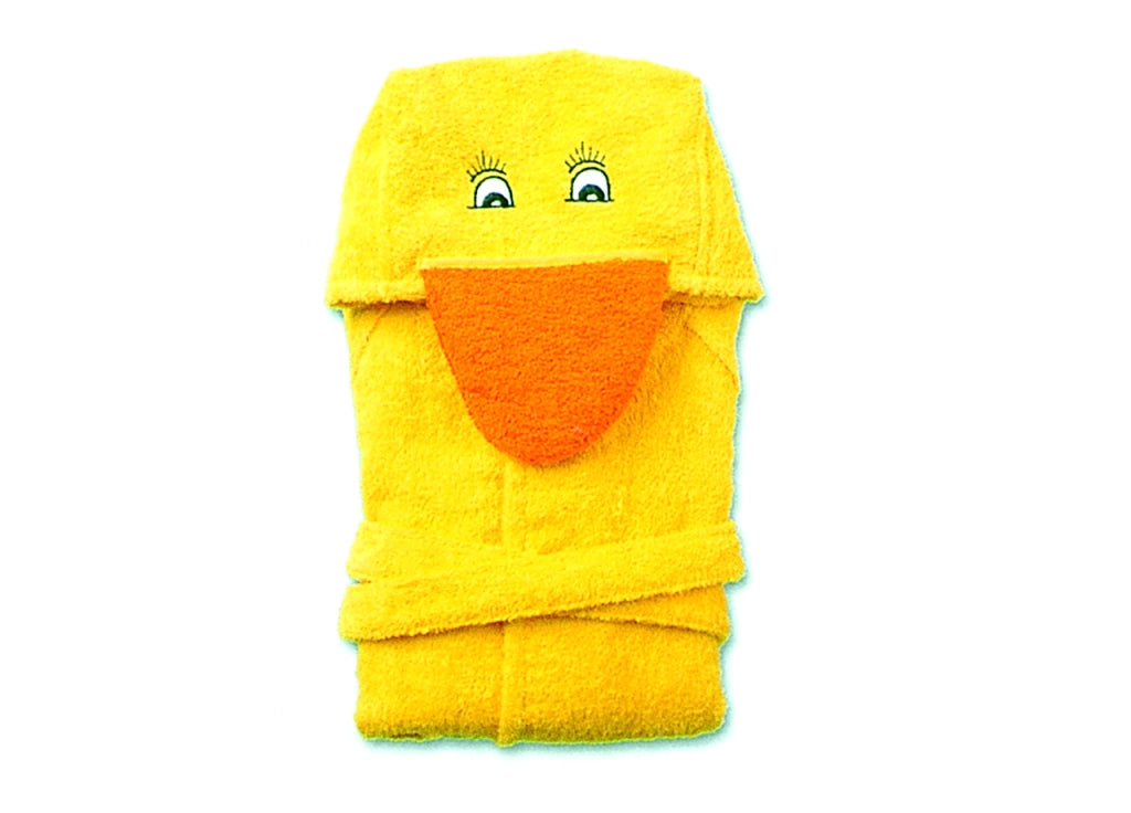 Accappatoio Per Bambini Con Cappuccio Modello Papera - 3-4anni - Papera