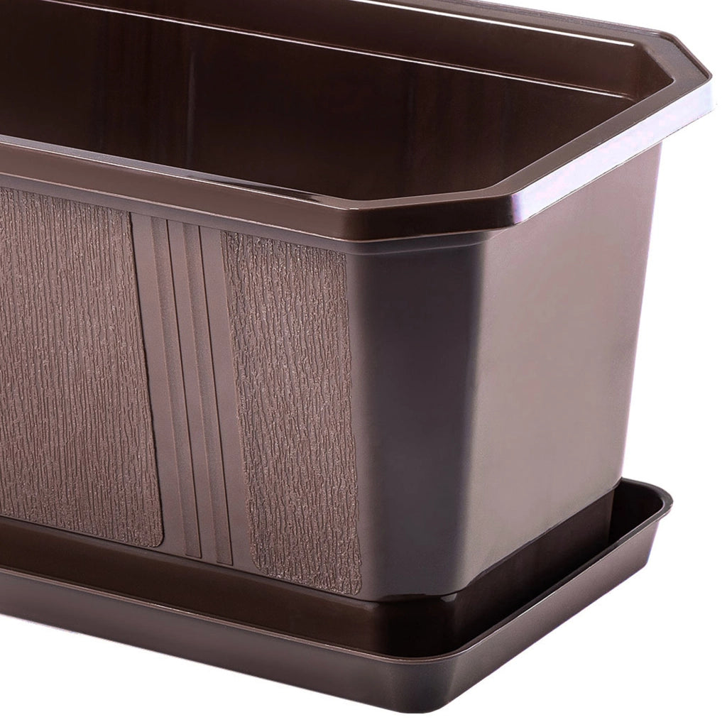 KADAX Fioriera da balcone 80 cm Supporto per vaso Maniglie 4 pezzi