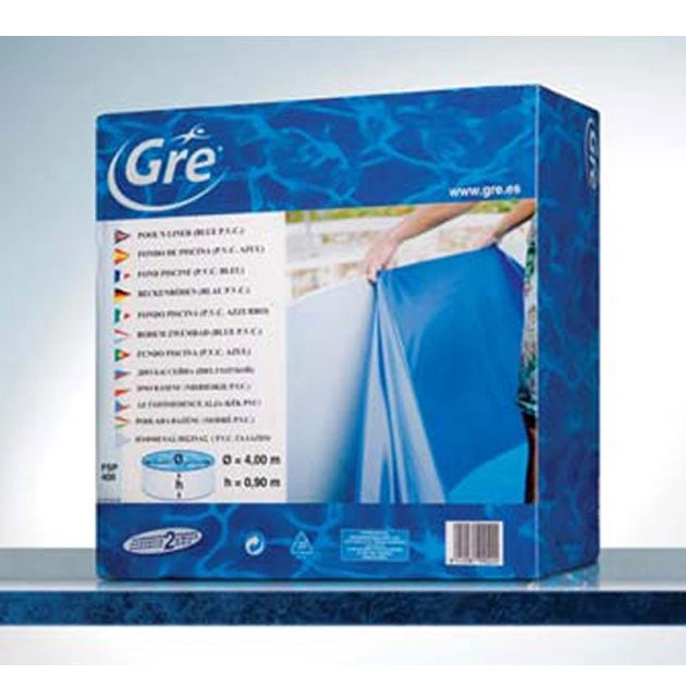 Liner Blu Per Piscine Ovali Gre 10,00 X 5,50 H 1,32 M Colore: Blu, Dimensione piscina: 8.10 X 4.70 m