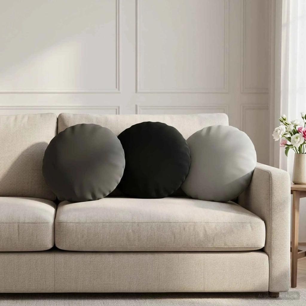 Cuscino con cuscino HEERLEN 6 pz Antracite Poliestere 929144