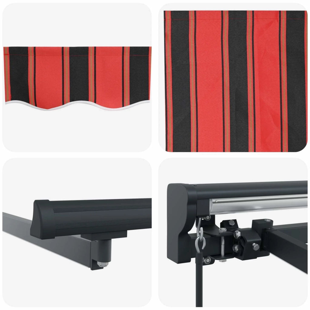 Cornice per Tenda Manuale con LED 4 × 3,5 m 3420861