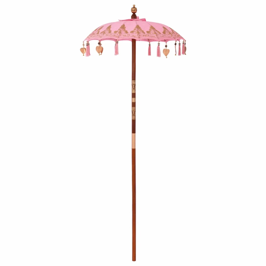 Ombrello balinese con base 2 pz Rosa 3433034