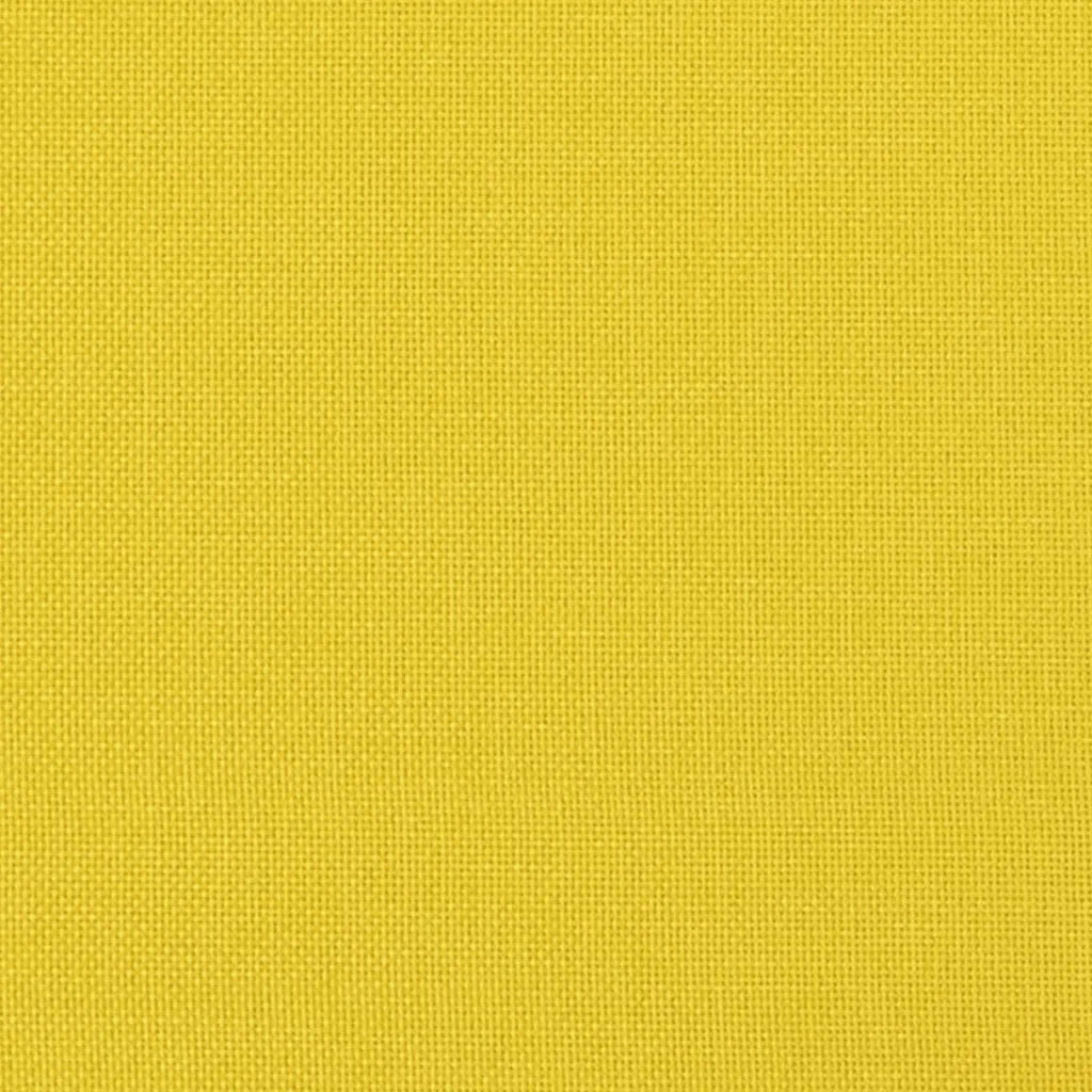 Divano a 2 Posti Giallo Chiaro 120 cm in Tessuto 359475