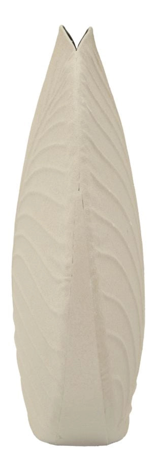 Vaso Dune Round 41,5x14x41,5 cm in Ferro Crema