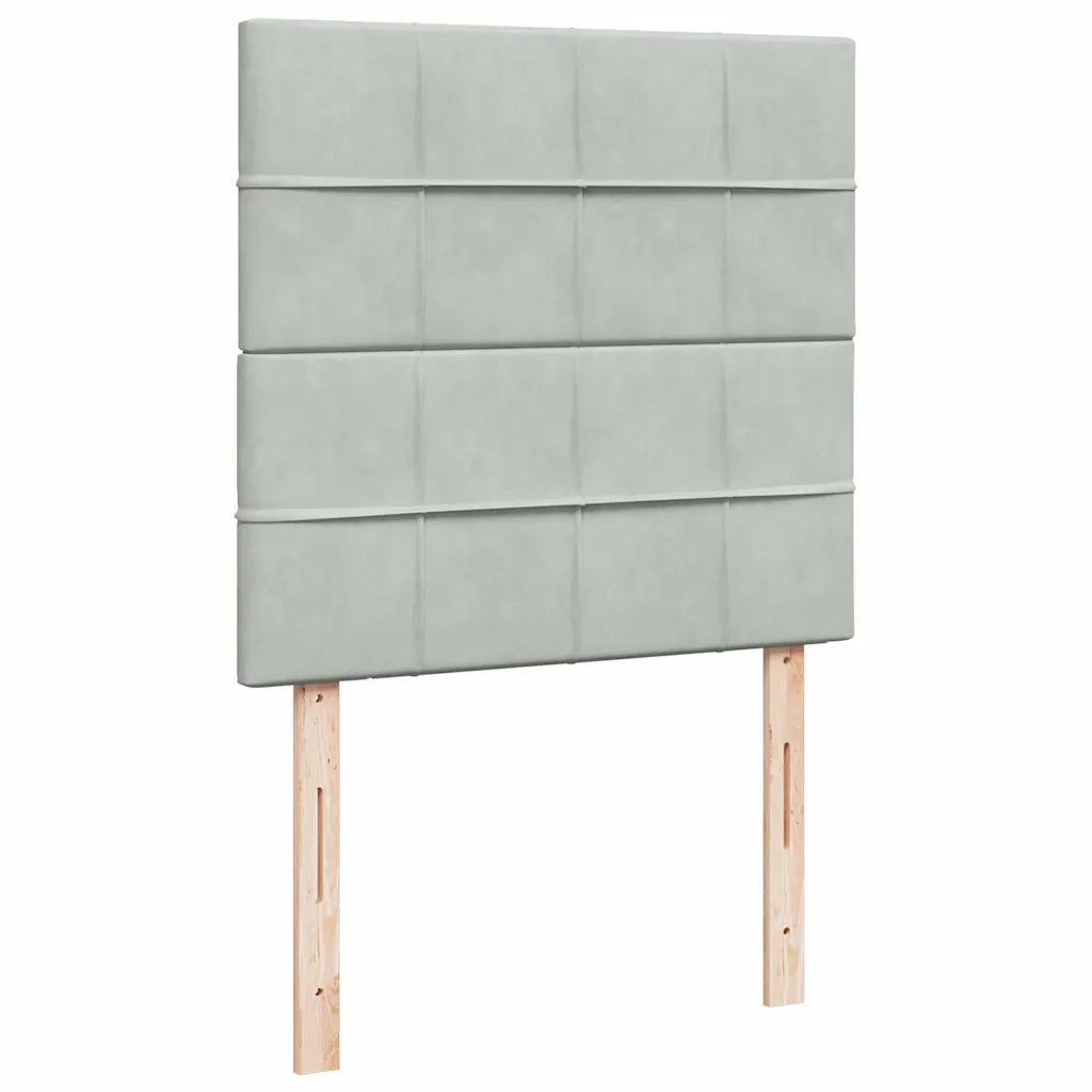 Struttura Letto Pouf con Materassi 90x200 cm in Velluto 3313445