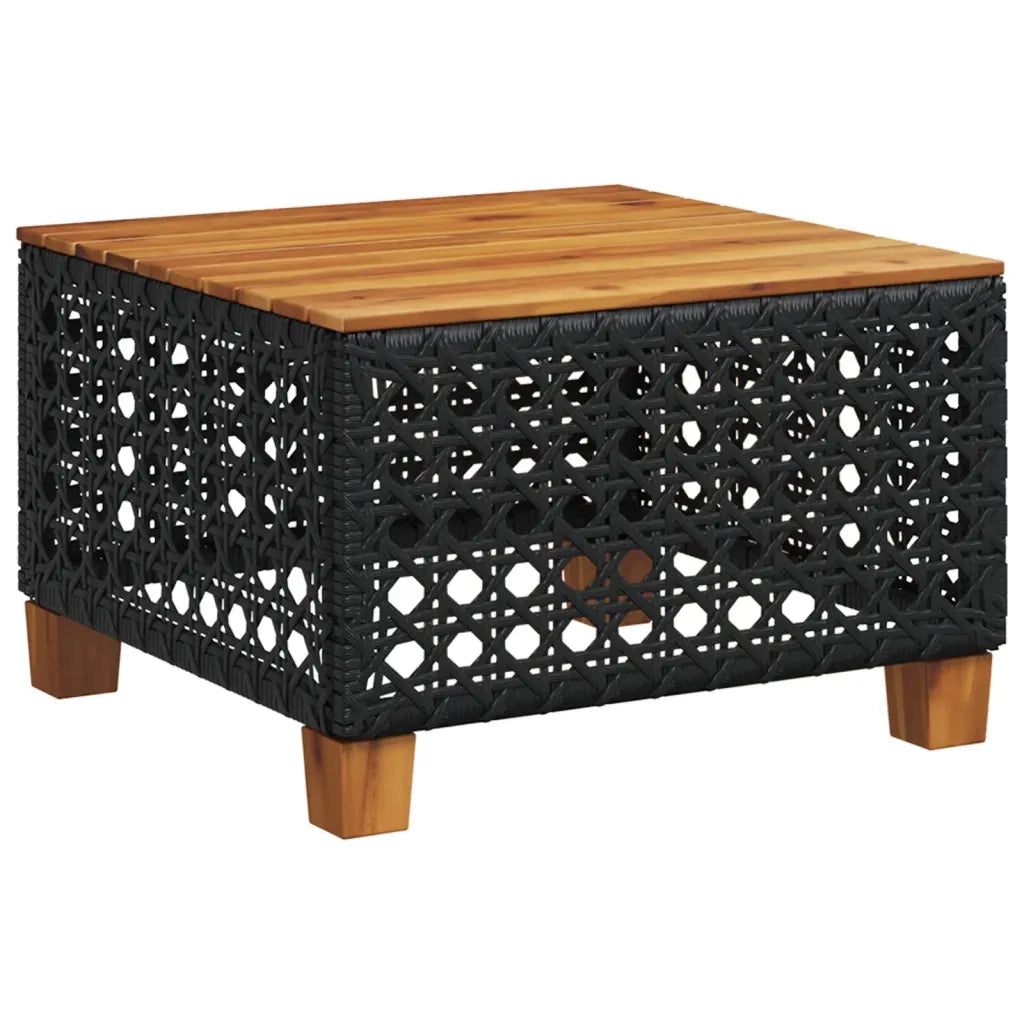 Set Divani da Giardino con Cuscini 8 pz Nero in Polyrattan 3261944