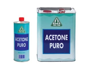ACETONE PURO- - lt.5 - 4 pezzi