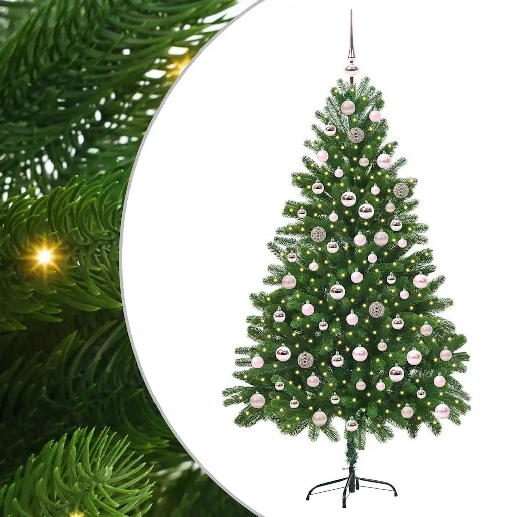 Albero di Natale con 300 LED con supporto Verde 210 cm PE