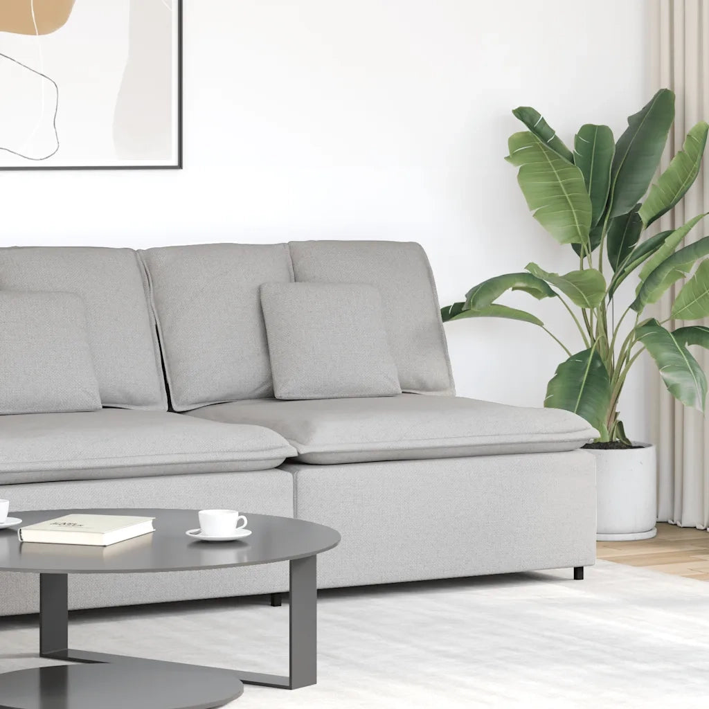 Modulo Angolare Divano Modulare con Cuscini Grigio Nuvola 100cm CFW6462437