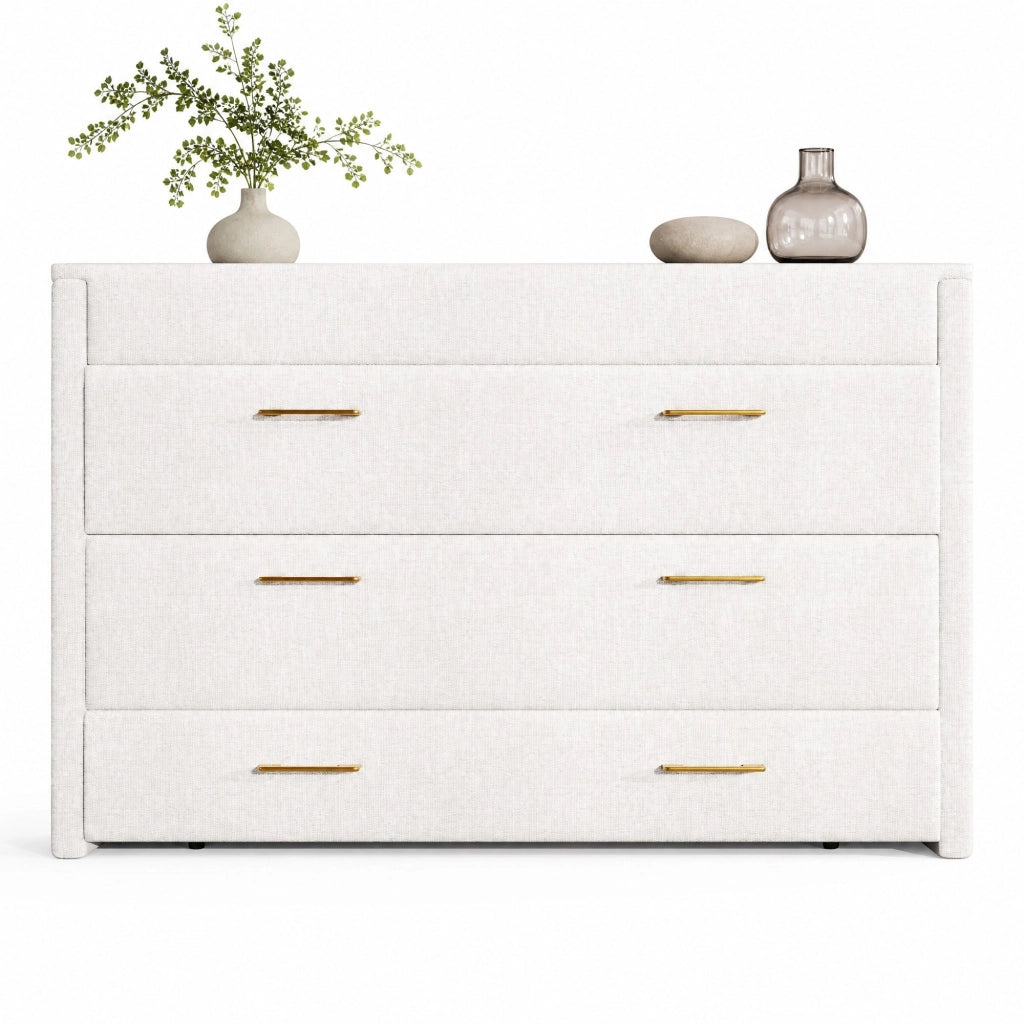 Letto a scomparsa mobile 140x200 cm beige con USB e cassetto