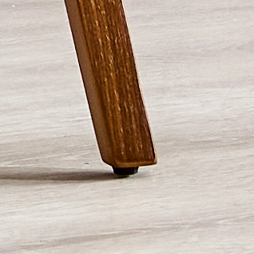 SGABELLO DA BAR con braccioli, seduta 42 cm, legno marrone, Set da 2 pezzi
