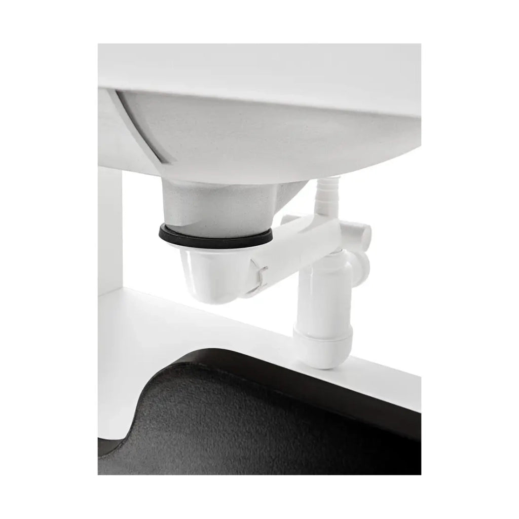 Sifone corto salvaspazio con piletta click clack cromata