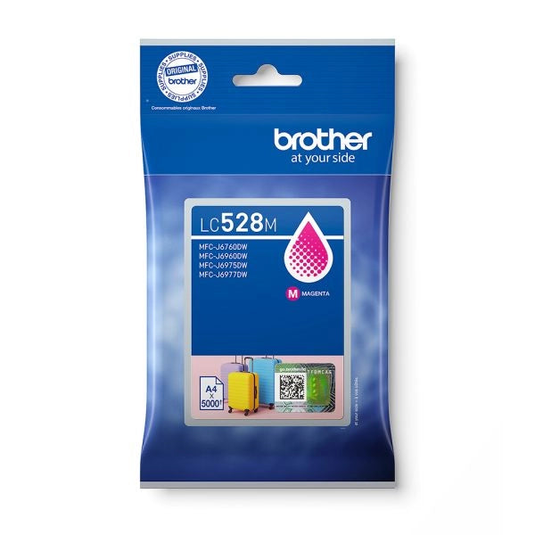 Brother lc528m cartuccia d'inchiostro 1 pz originale magenta