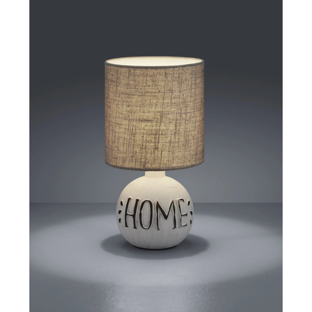 LAMPADA DA TAVOLO ESNA H.30CM HOME SABBIA/MARRONE