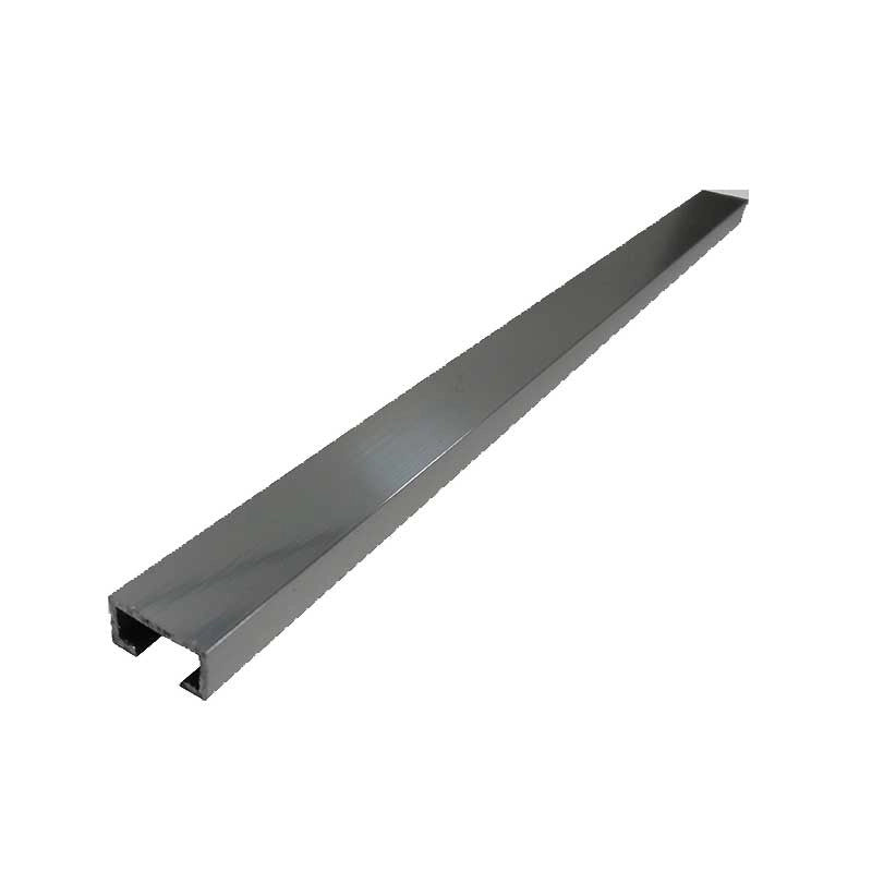 Listello testa piatta in alluminio 2,5 metri : Modello - 15X8MM LUCIDO