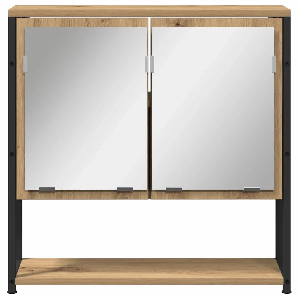 Mobiletto per specchio Rovere artigianale 60 x 16 x 60 cm 862224