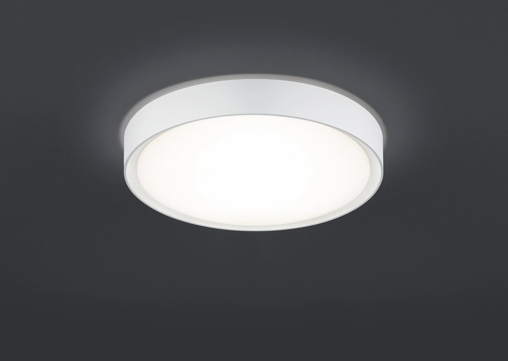 Plafoniera Led Bagno Soffitto 18W 33 cm Bianco Clarimo GD Trio