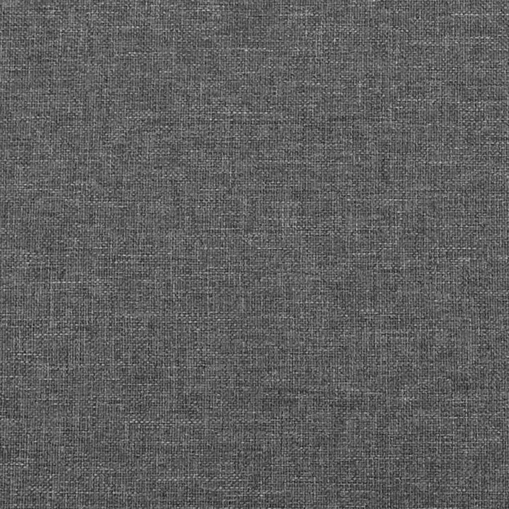 Testiera | Testata Grigio Scuro 100x5x118/128 cm Tessuto