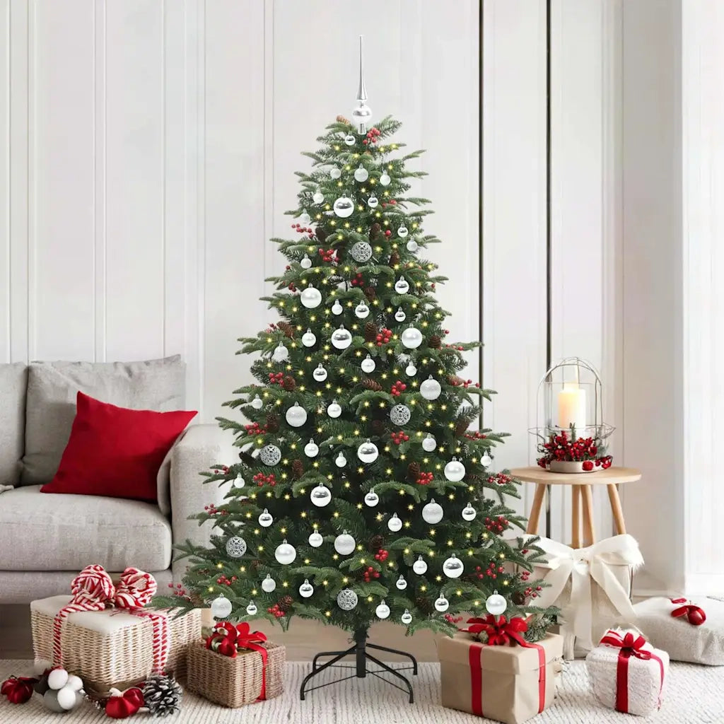 Albero di Natale artificiale con 300 LED Verde 180 cm 3395555