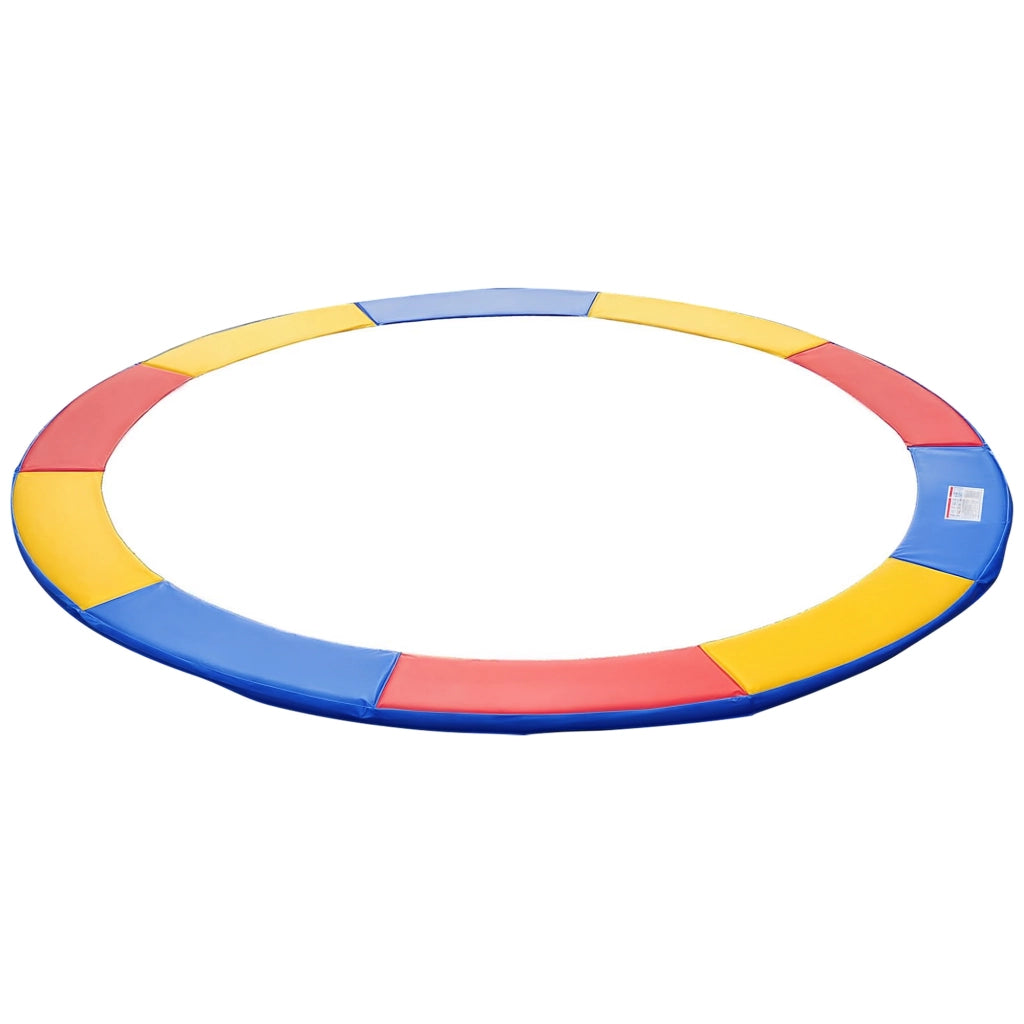 Copertura Imbottita Bordo Trampolino Ø244cm in Plastica Multicolore, Protezione Molle per Tappeto Elastico da Giardino, Robusta e Pratica
