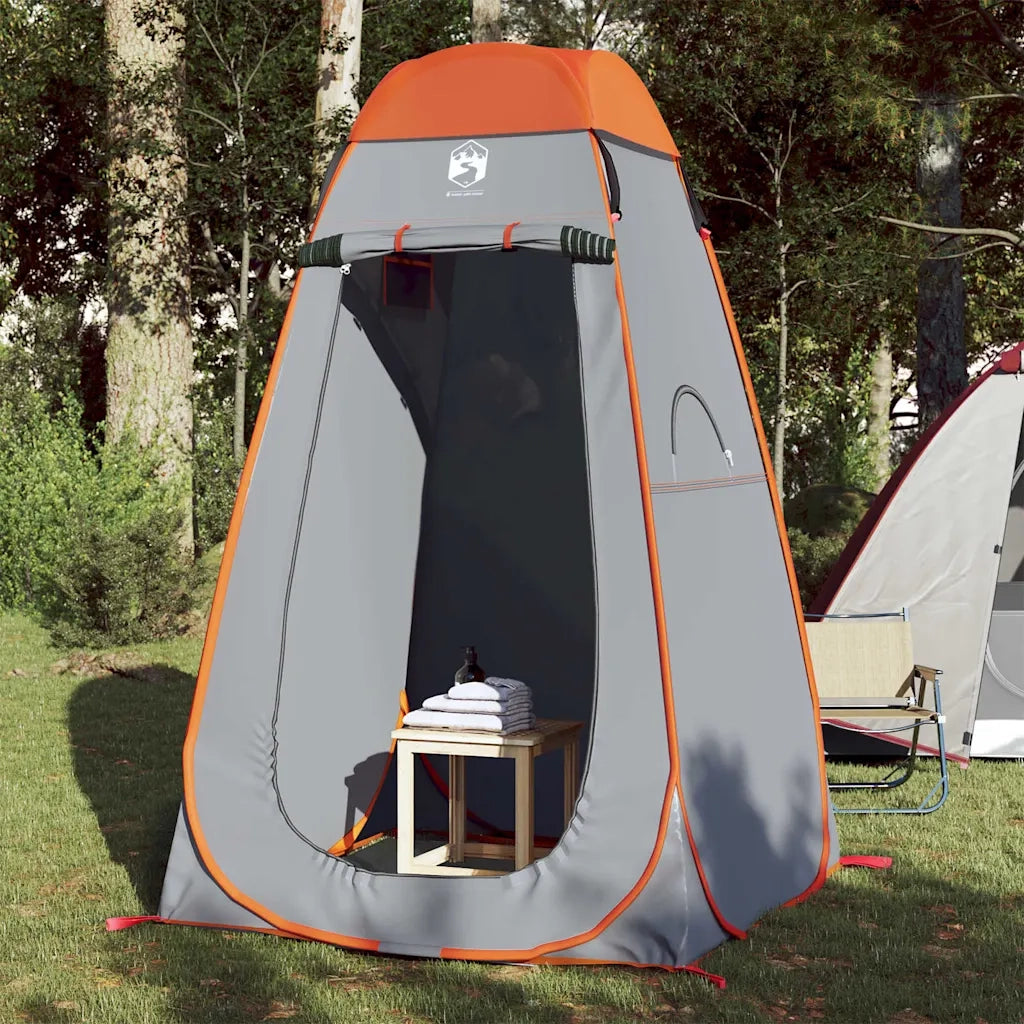 Tenda Privacy Pop-Up Grigio e Arancione Impermeabile 4004136