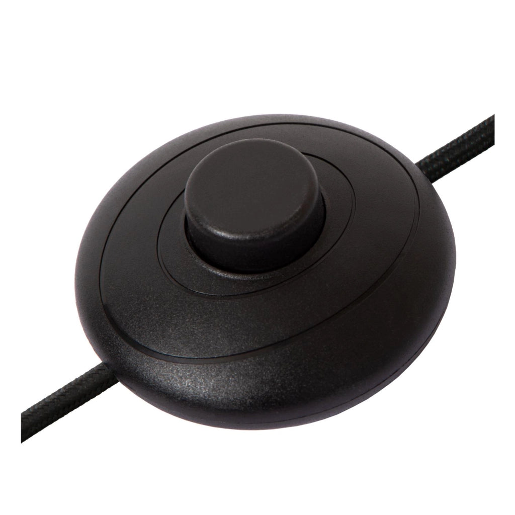Lampada da terra MAGIC 1xE27 nera crema lino Lucide