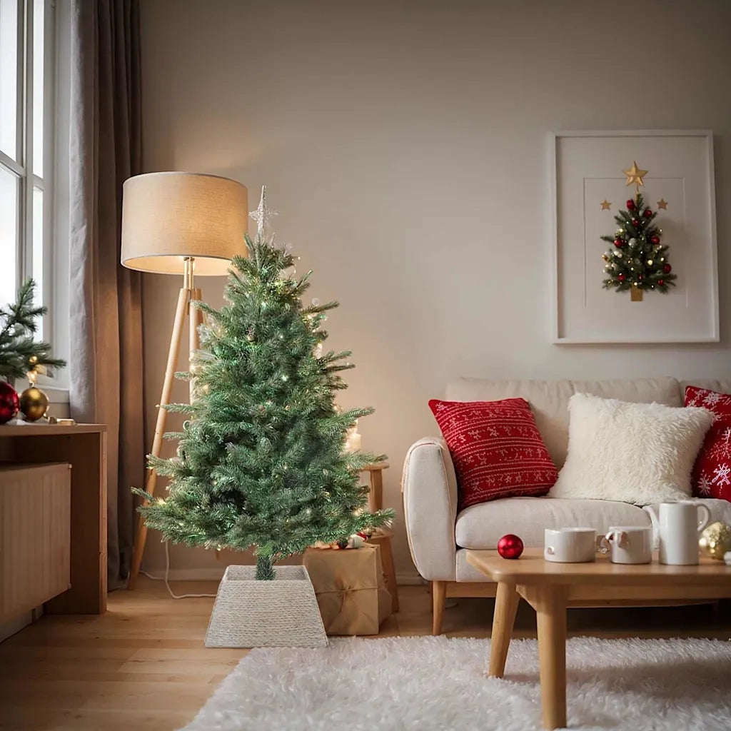 Collare per Albero di Natale Bianco 50 x 50 x 25 cm 42020178
