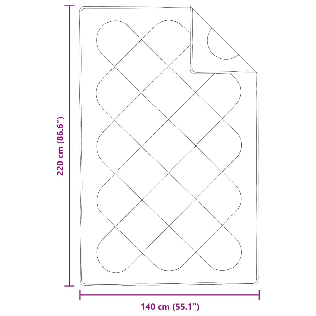 Set di Piumoni con cuscino 2 pcs Bianco Microfibra 3376865