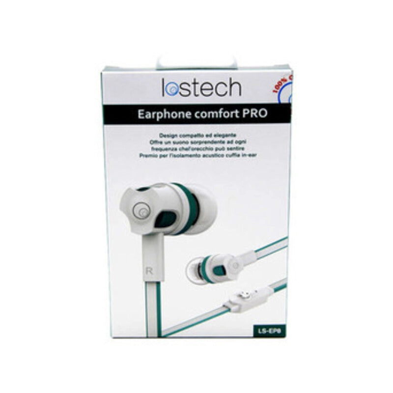 EARPHONE COMFORT HQ C/MICROF E PULS 120 CM WHITE
