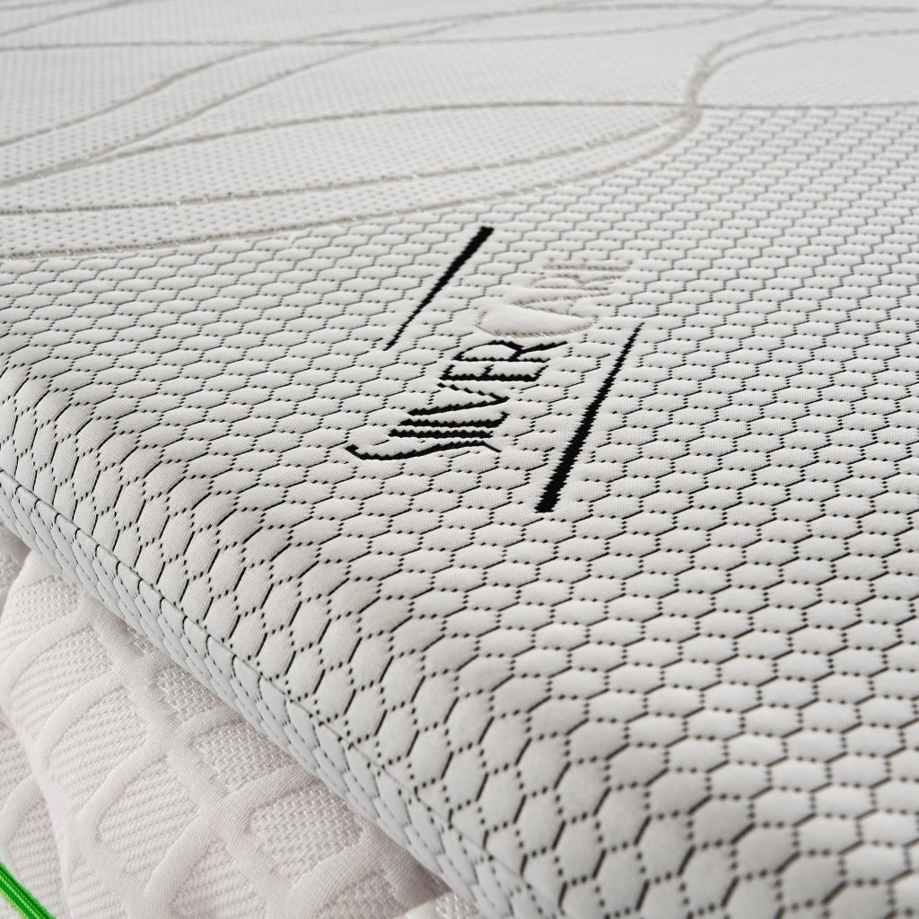 Topper Matrimoniale 160x190 in memory foam 5 cm con rivestimento Silver Fresh completamente sfoderabile