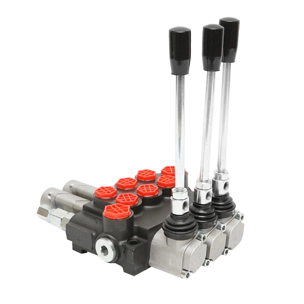 Distributore Oleodinamico con 3 leve, 2 flottanti, 40L/min.