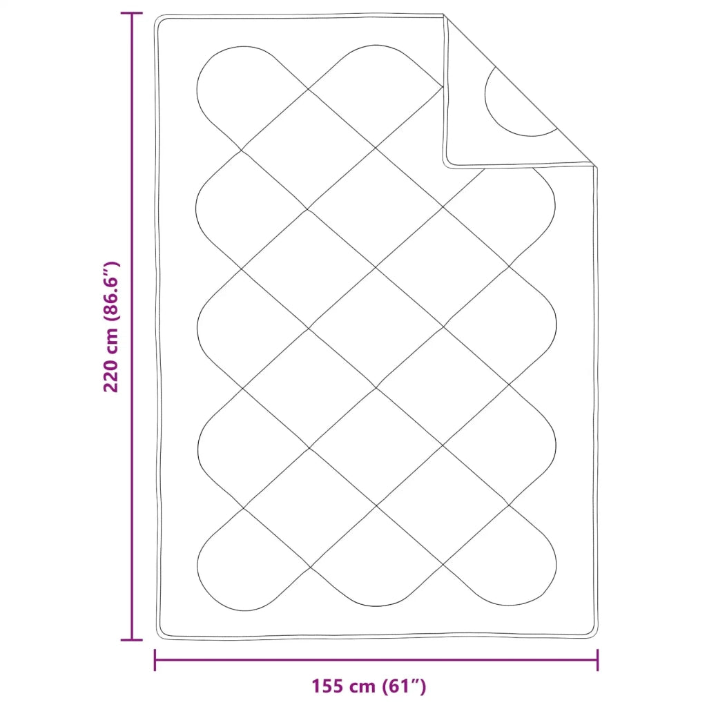 Set di Piumoni con cuscino 2 pcs Bianco Microfibra 3376830