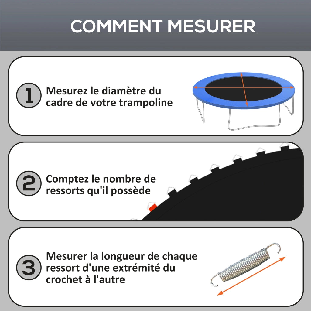 Tappeto di ricambio per trampolino ¨C Minimal ¨C ? 2,4 m, 14 cm molle