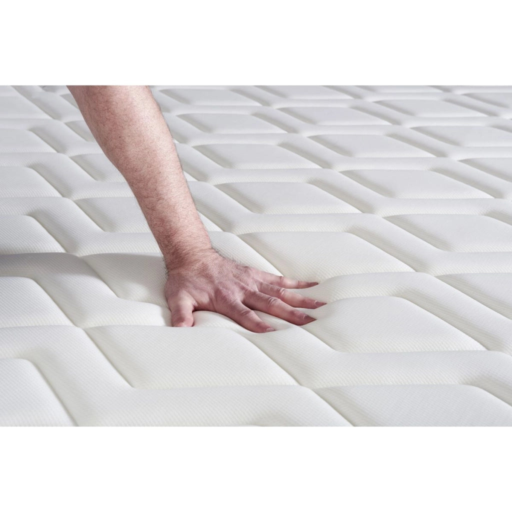 Pacchetto letto completo - Materasso 200x200cm + Box spring con doghe (kit) + 2 cuscini + Piumino - Actimemo Relax