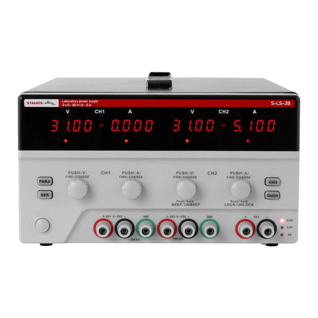 Alimentatore doppio da laboratorio - 2x 0-30 Volt 0-5 A CC, 550 Watt 14_0000012
