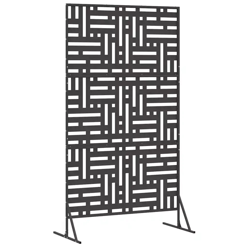Schermo per Privacy 100 x 50 x 180 cm Acciaio Nero 868549