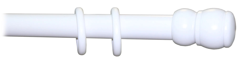 BASTONE LEGNO A TIRO D 35 BIANCO 240CM S/SUPP.- 1,0 pz
